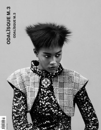 The third issue of Odalisque, inspired by the theme ”Der Blaue Reiter” (The Blue Rider), features words and photos from London-based photographer and screenwriter Charlotte Colbert, whose image “Odyssey #1” can also be seen in one of the four different covers to this issue. Dutch designer Jessy Heuvelink discusses his passion project “JH Nocturnal” in another feature. The Danish design duo behind Copenhagen-based Baum und Pferdgarten discuss the sources of their inspiration. Beauty and fashion editorials also flow through the colorful issue, interweaved with short interviews with smart and inspirational creators. Tokyo × 3 is an ongoing feature highlighting Tokyo-based artists working within fashion and arts. The third issue explores the unique experiences of designer Arashi Yangawa, model Mona Matsuoki and painter Sayori Wada. The magazine also contains a dozen spreads dedicated to Art. Lovingly created “art pauses”, they give the magazine a unique flow, encouraging the reader to breathe and think whilst browsing through the paper. This issue’s art pauses include work by Tim Etchells, Ragnar Persson and Jacob Felländer.